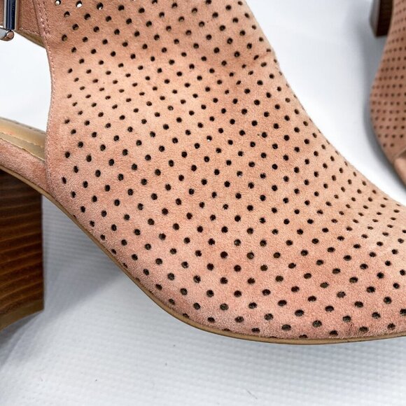ADAM TUCKER Perforated‎ Slingback Tan Booties 9 M - Picture 5 of 9